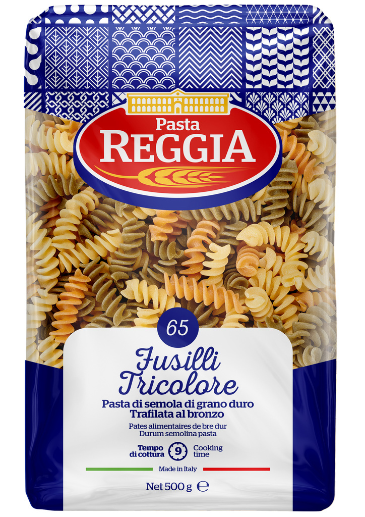 Barevná vřetena (Fusilli tricolore) Reggia 500g